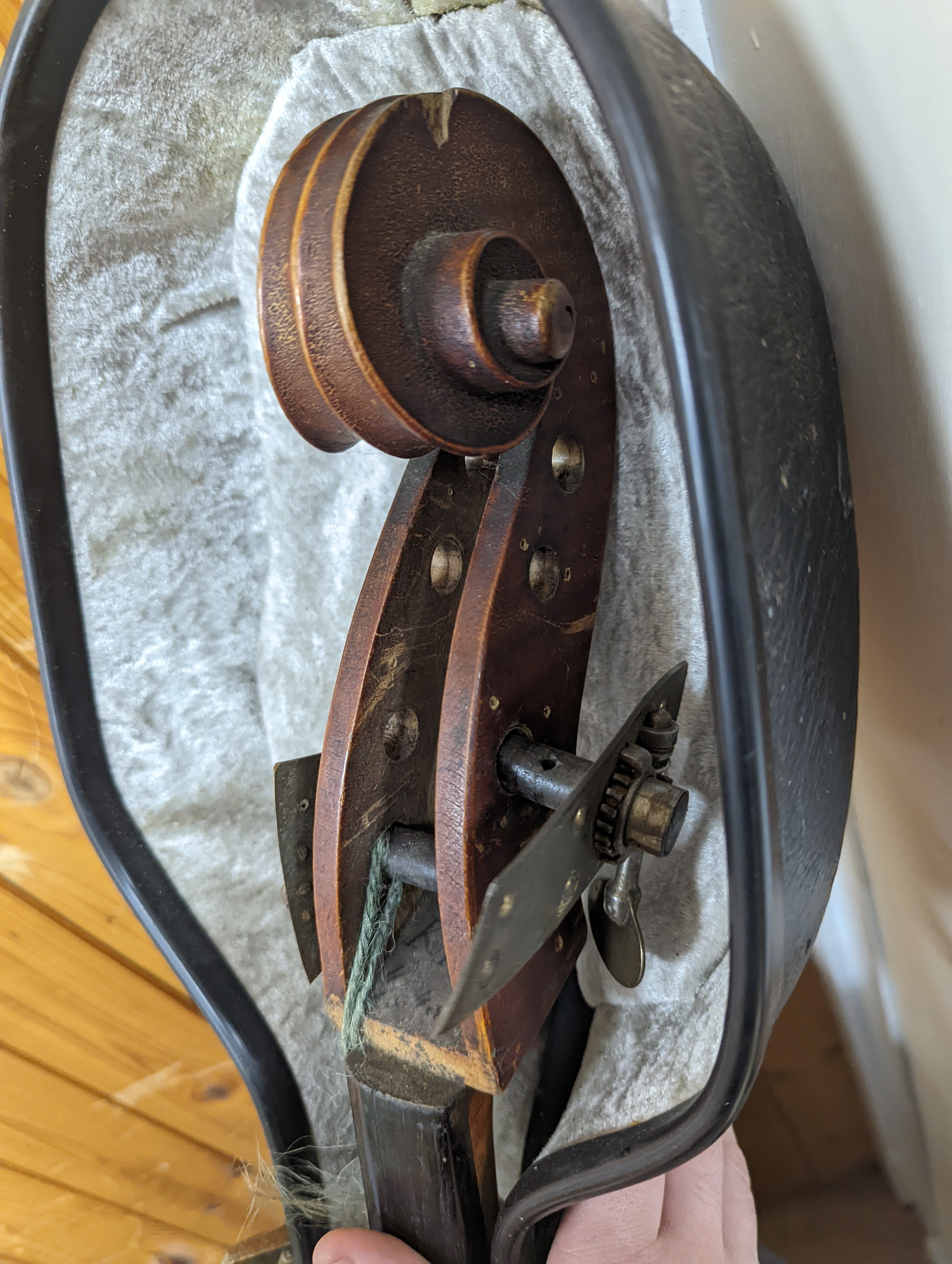 A 19th century German cello, labelled E M Blankert, cased